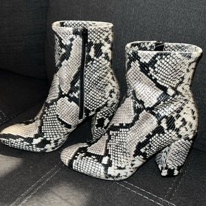 ALDO Snakeskin Booties